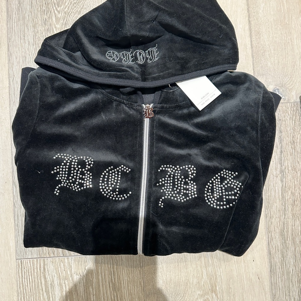 NWT BCBGMaxAzria Y2K Velour Tracksuit - Picture 2 of 5